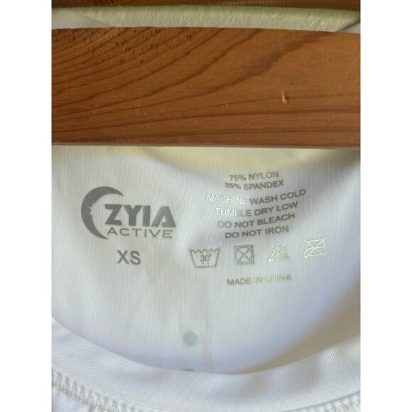 Zyia Active Womens Split Back Mesh Tank Top Scoop Neck Lightweight White Size XS - Picture 4 of 4